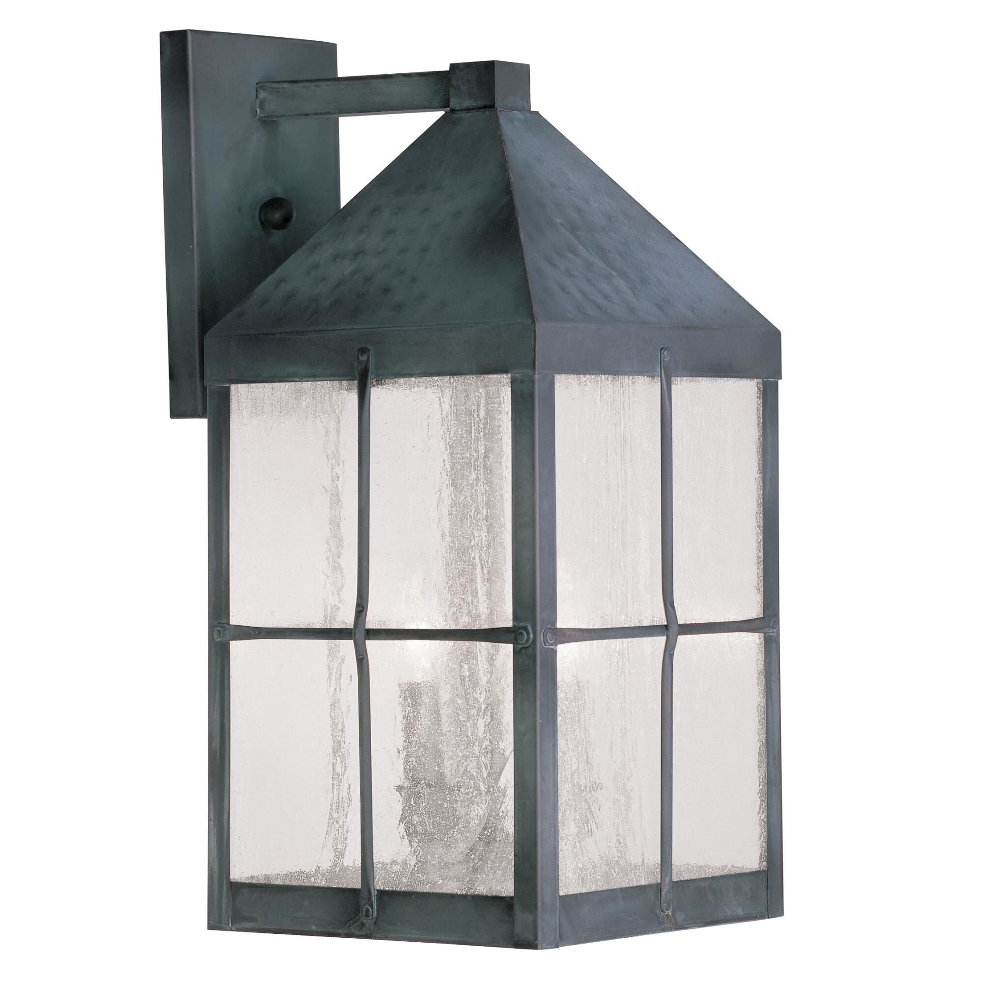 Shown in Hammered Charcoal Finish finish and Seeded glass 